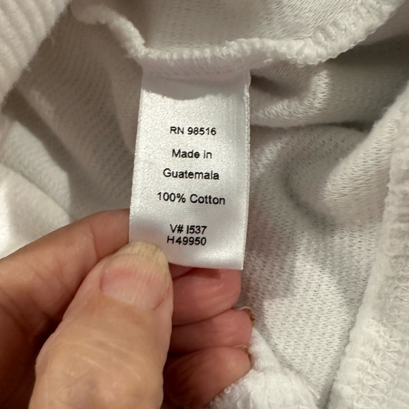 Coldwater Creek White Cotton Loungewear Jacket - Picture 7 of 7